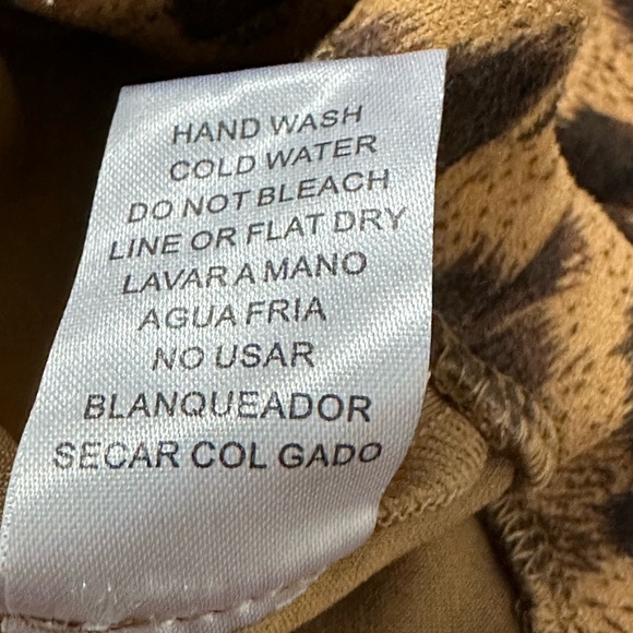 Triple Seven Sueded Leopard Print Lightweight Belted Mini Fashion Moto Jacket M - Picture 5 of 7